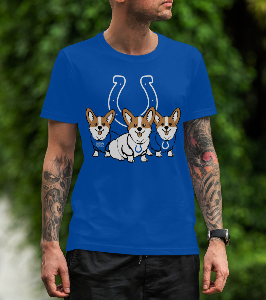 Indianapolis Colts Corgi T-Shirt