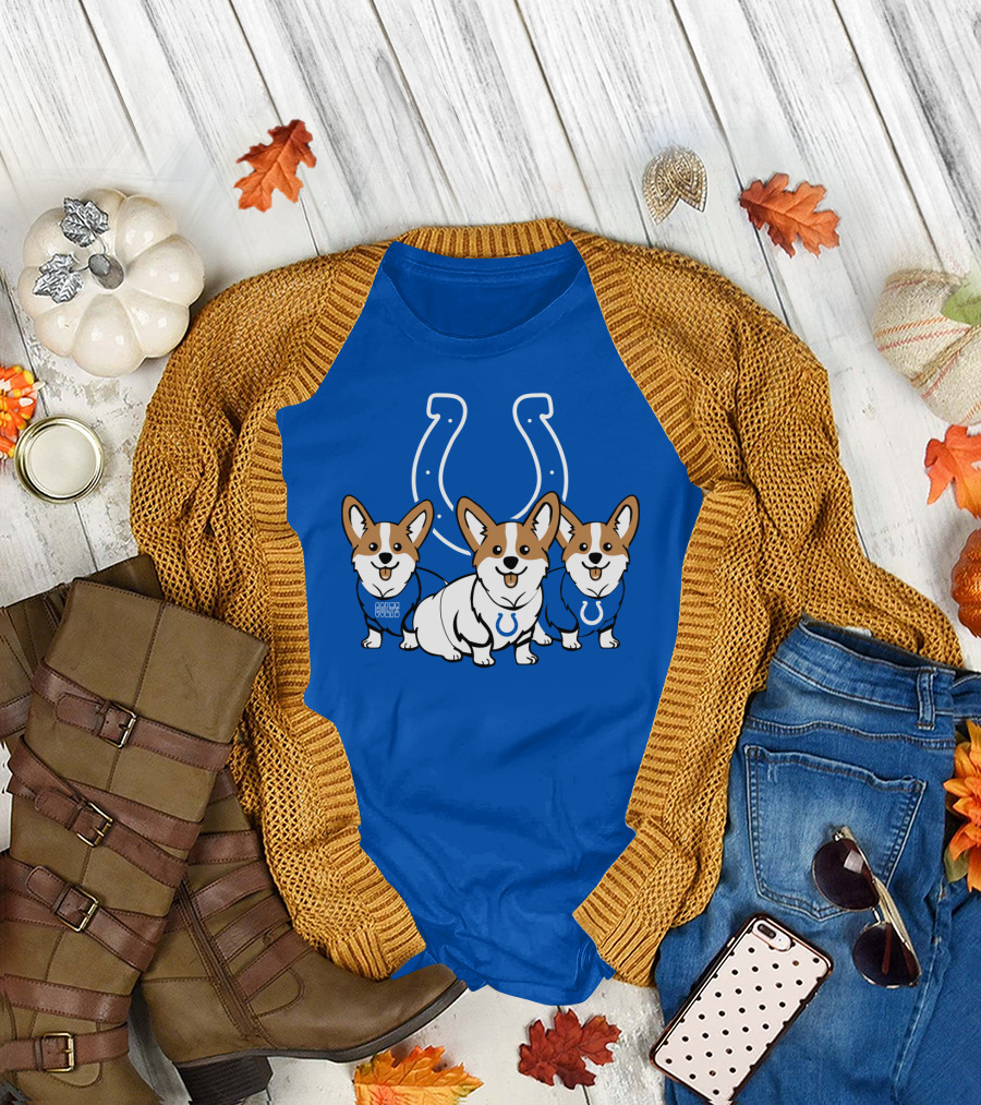 Indianapolis Colts Corgi T-Shirt