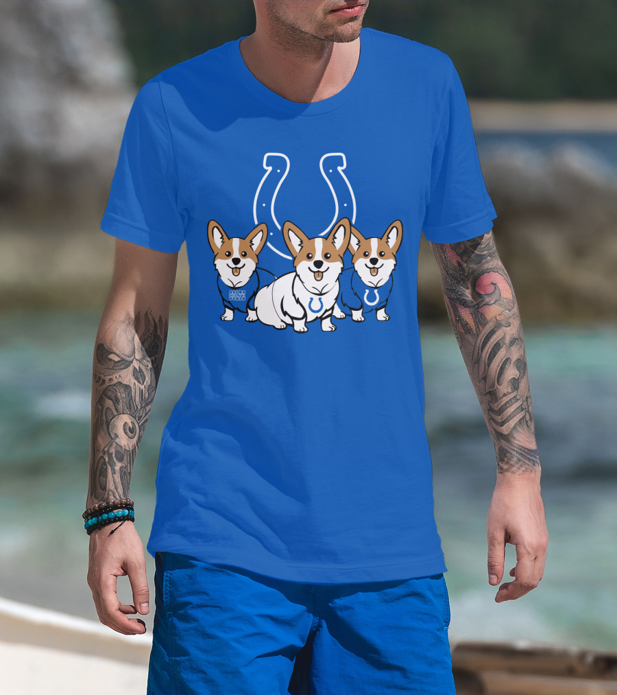 Indianapolis Colts Corgi T-Shirt