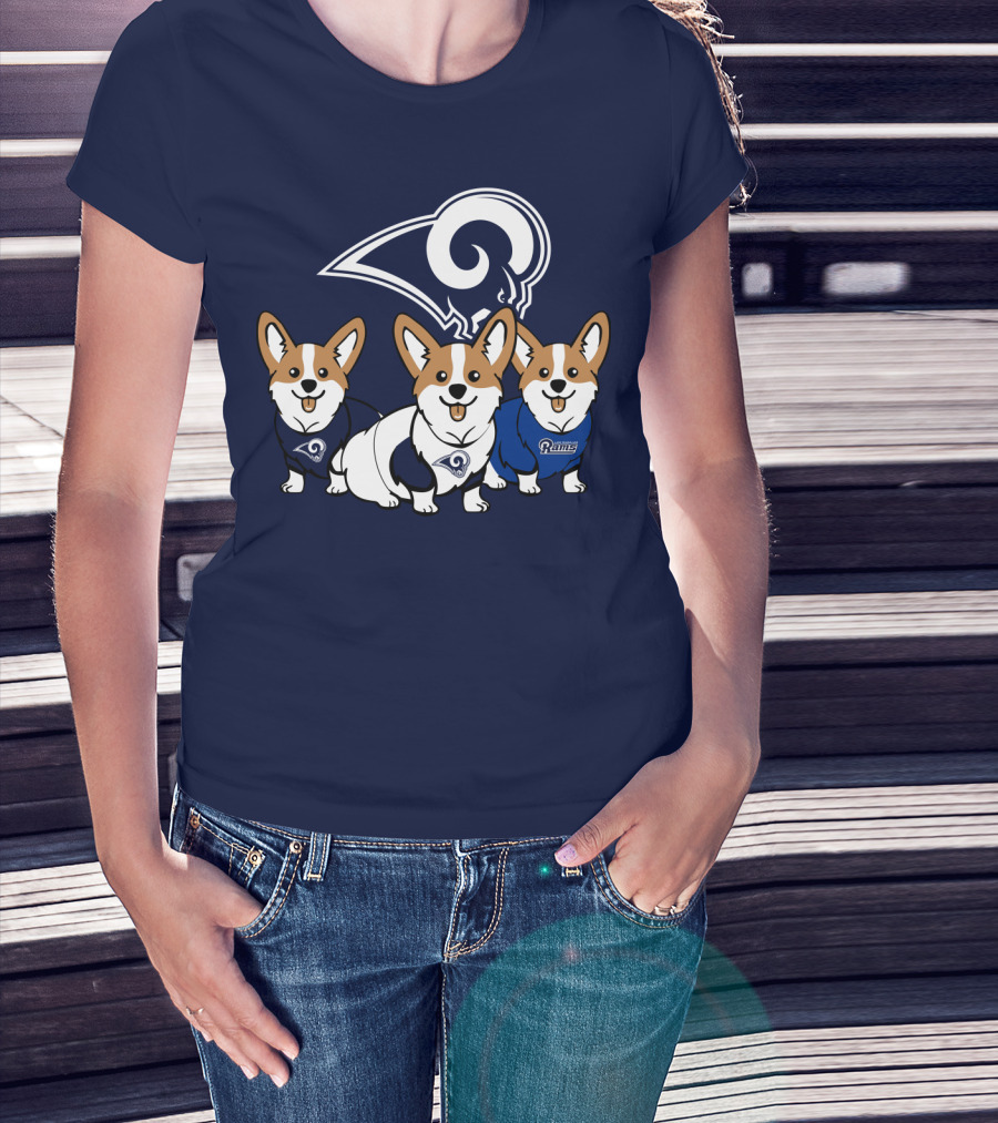 Los Angeles Rams Corgis T-Shirt