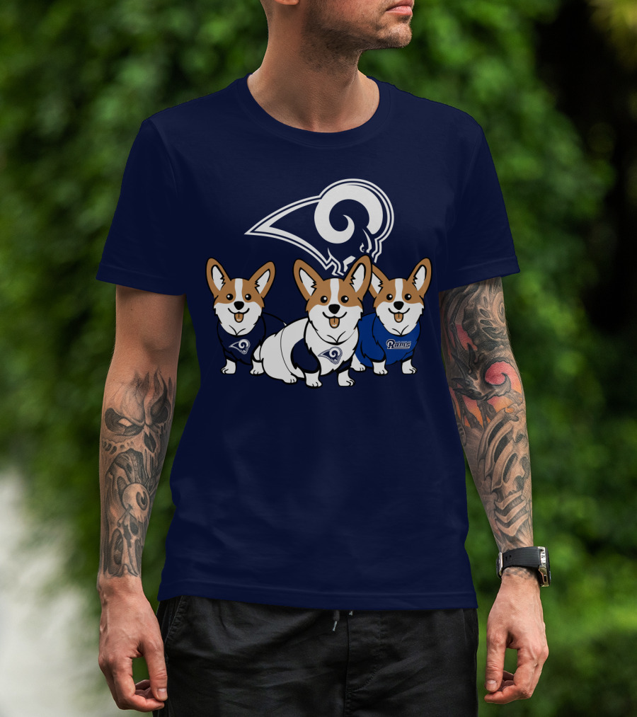 Los Angeles Rams Corgis T-Shirt