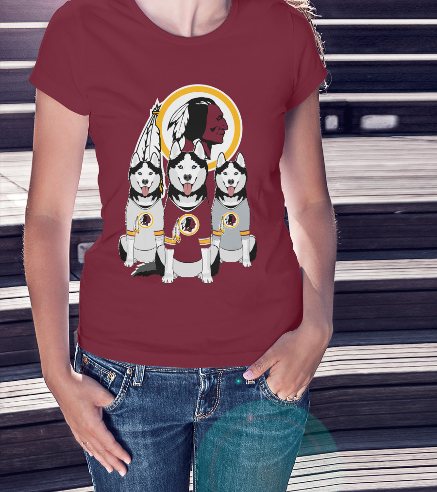 Redskins Husky Dogs T-Shirt