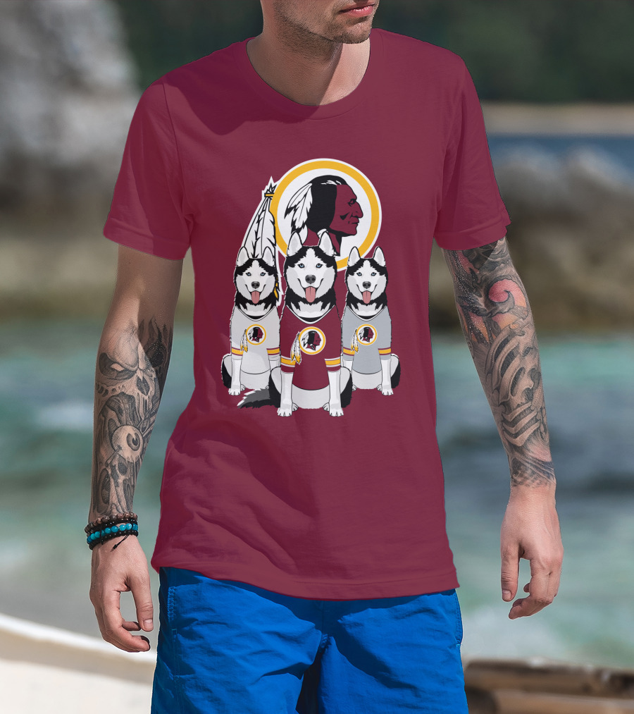 Redskins Husky Dogs T-Shirt