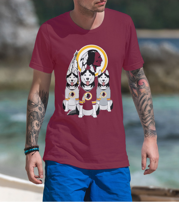 Redskins Husky Dogs T-Shirt