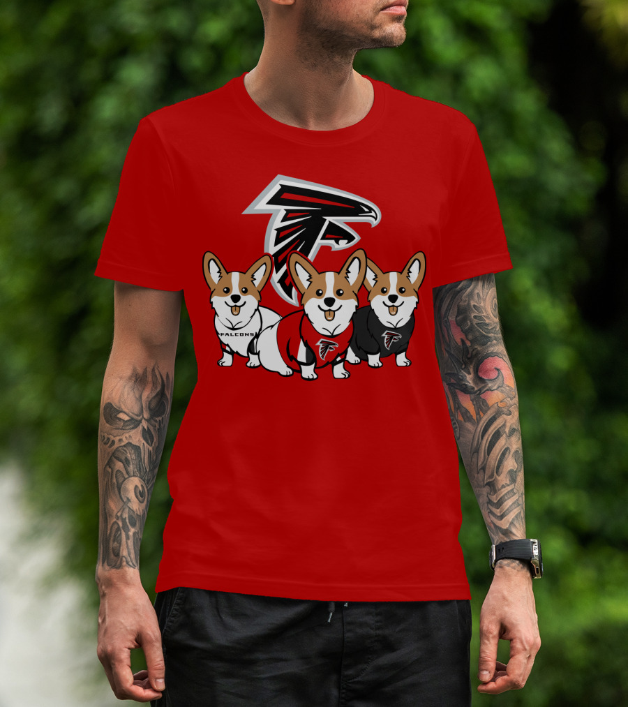 Atlanta Falcons Corgi T-Shirt