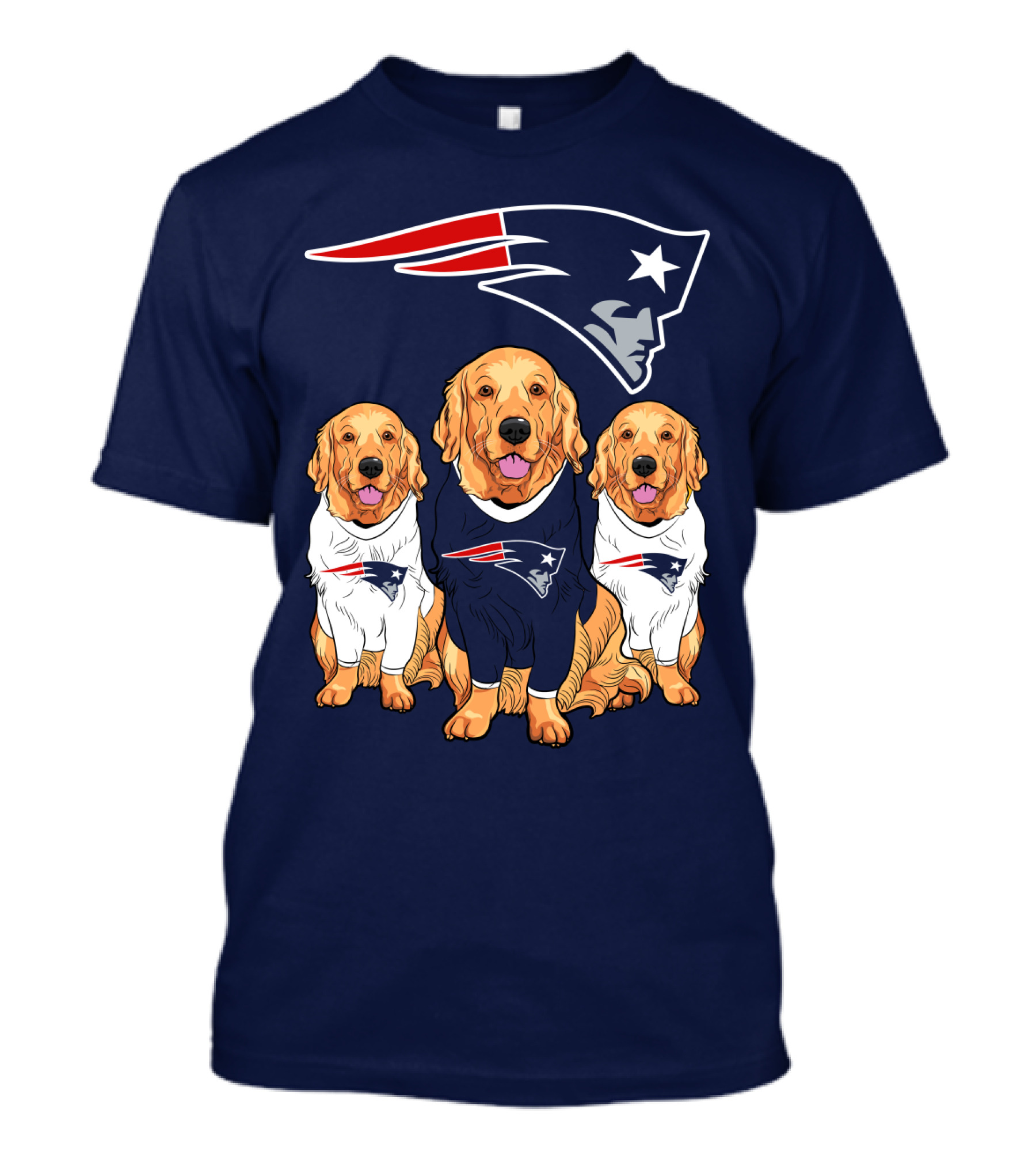 Patriots Logo Golden Retrievers T-Shirt