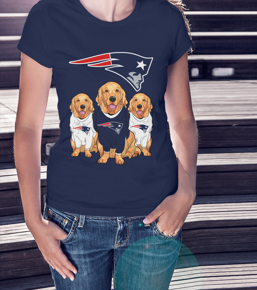 Patriots Logo Golden Retrievers T-Shirt