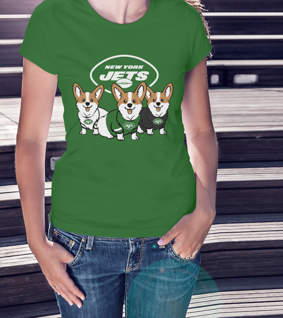 New York Jets Corgi T-Shirt