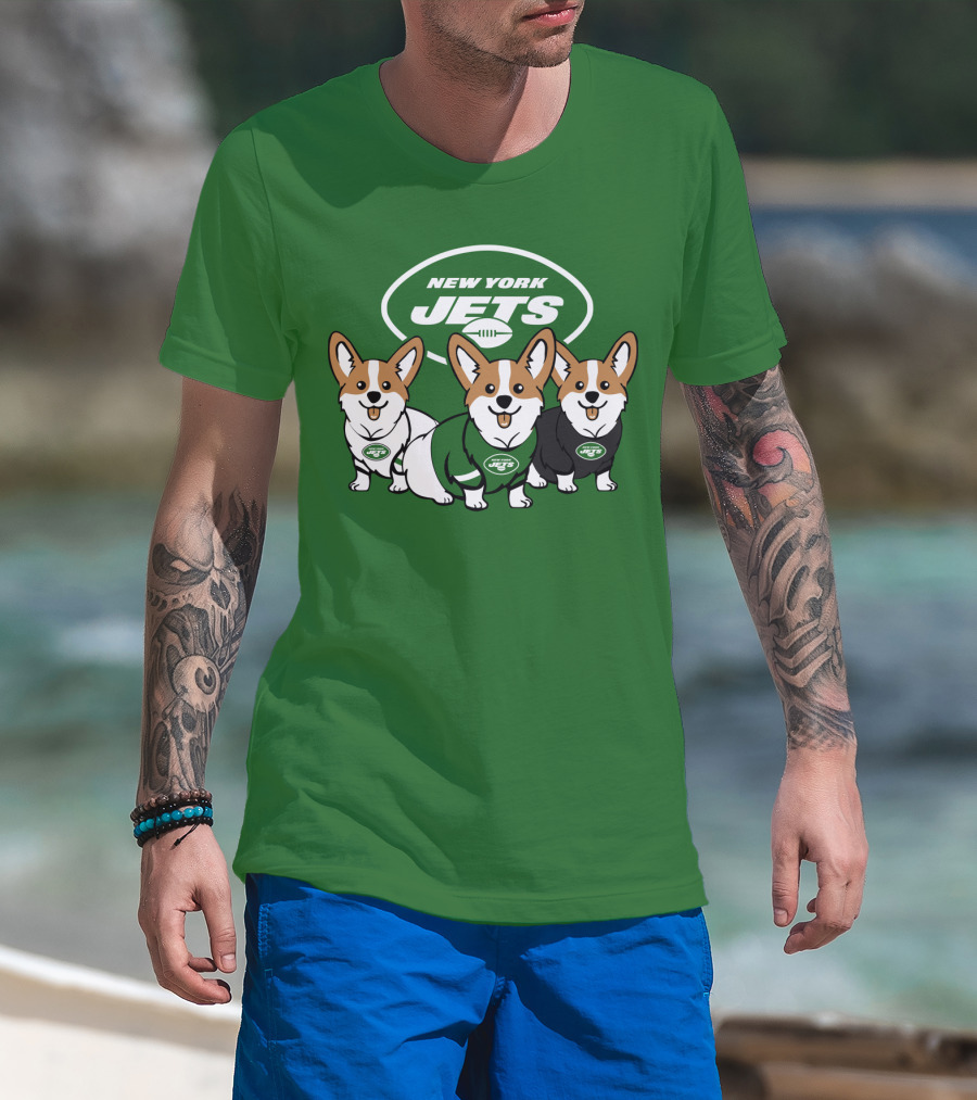 New York Jets Corgi T-Shirt