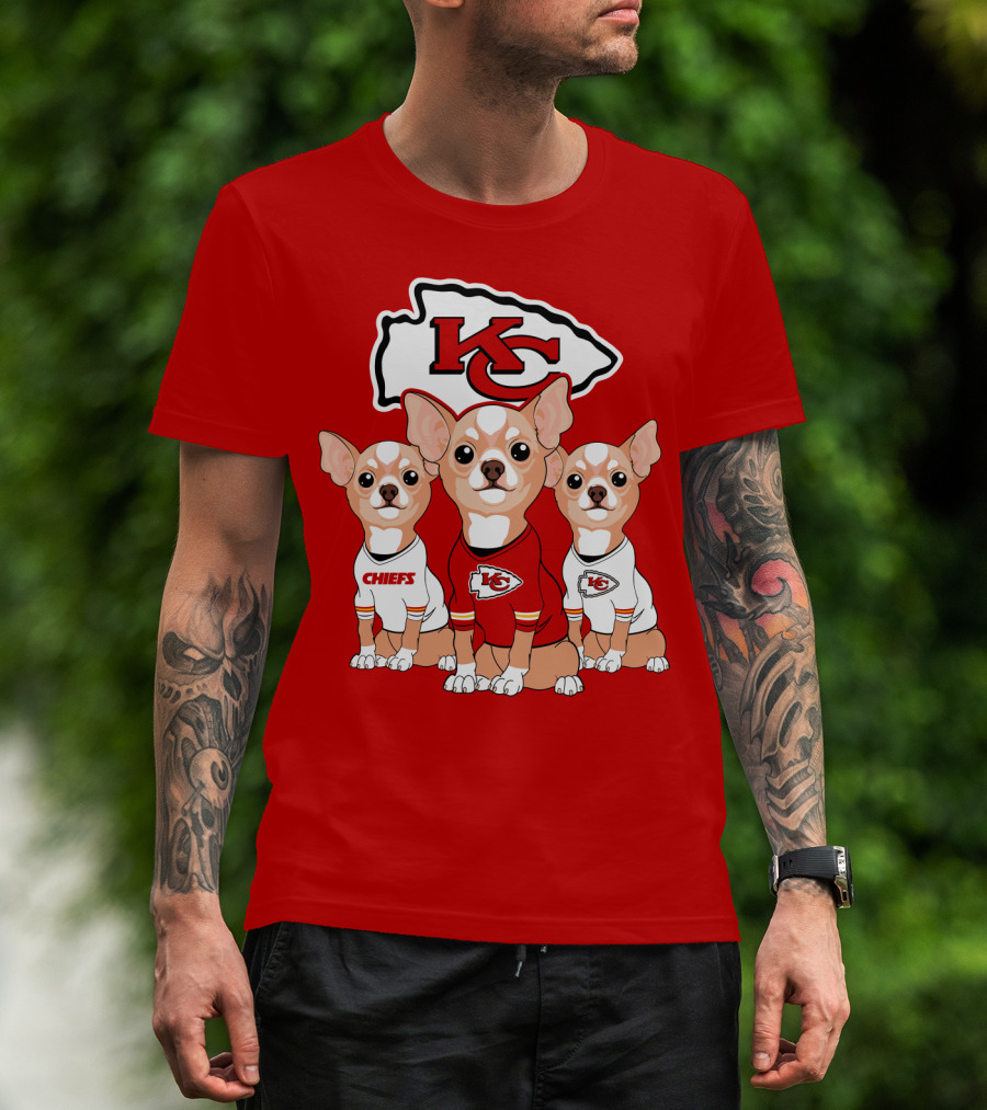 Kansas City Chiefs Chihuahuas T-Shirt