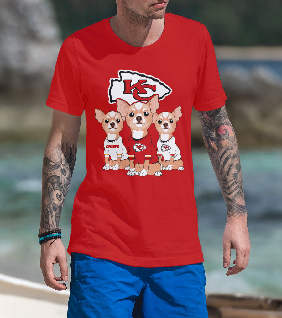 Kansas City Chiefs Chihuahuas T-Shirt