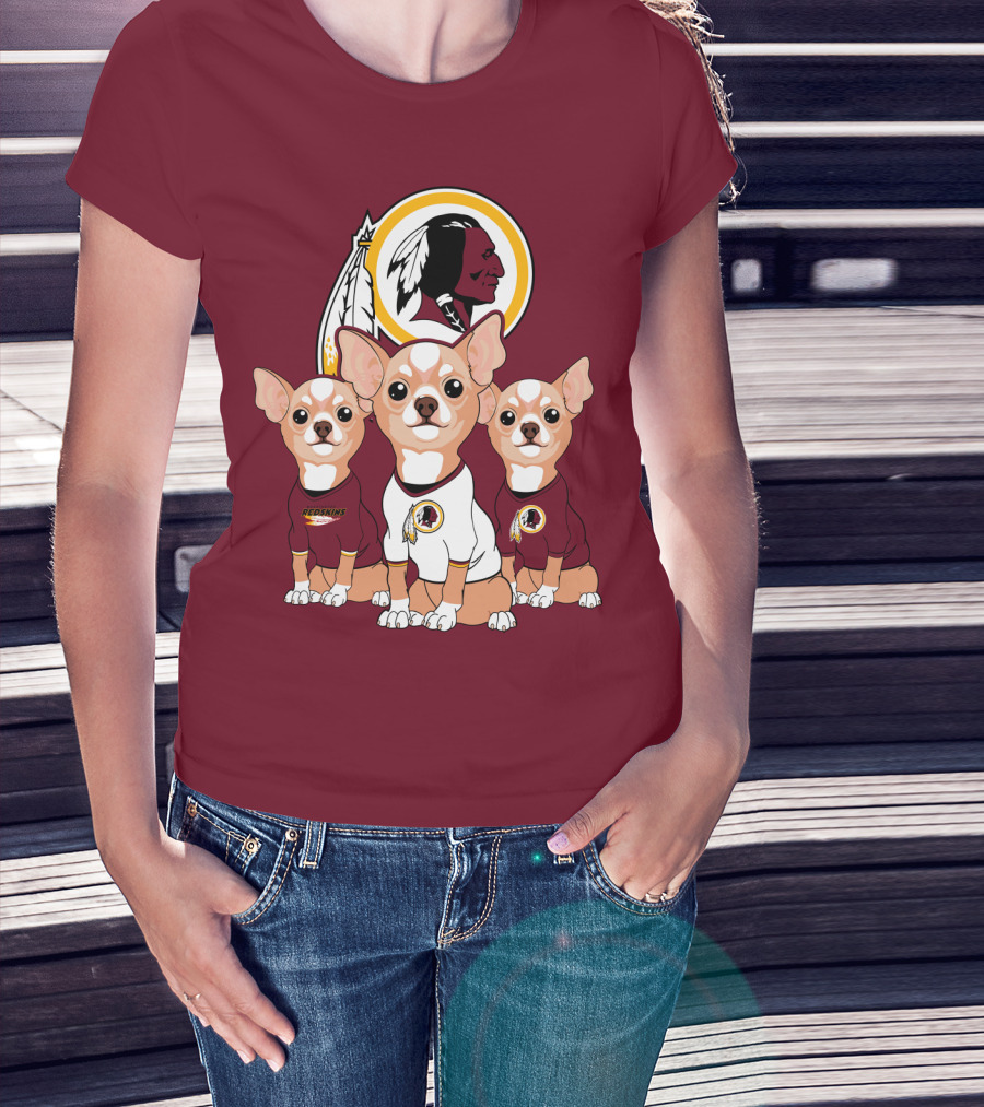 Redskins Chihuahua Trio T-Shirt
