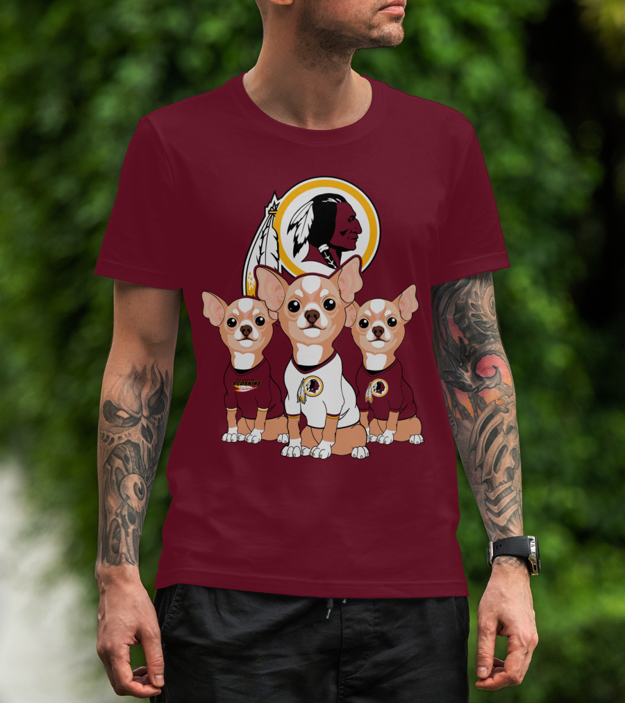 Redskins Chihuahua Trio T-Shirt
