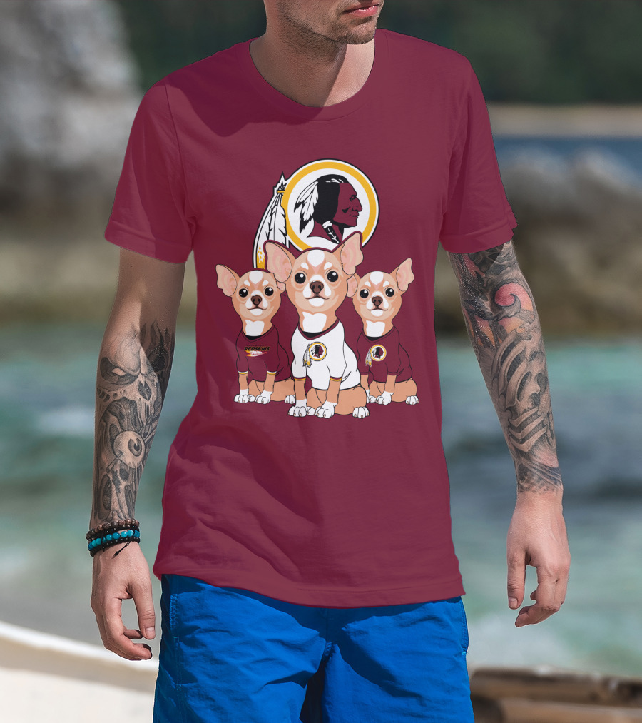 Redskins Chihuahua Trio T-Shirt