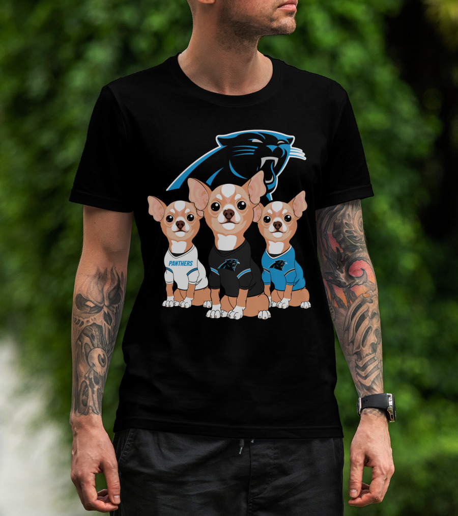 Carolina Panthers Chihuahua T-Shirt