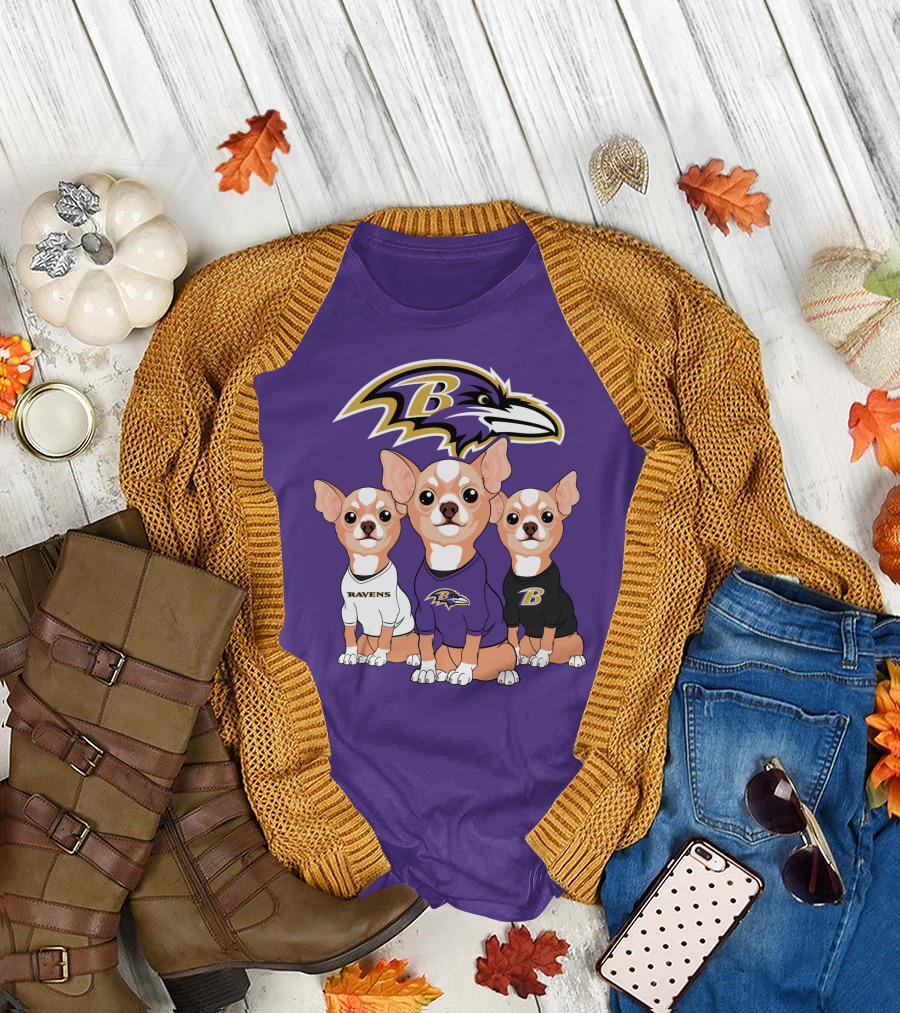 Ravens Chihuahua T-Shirt