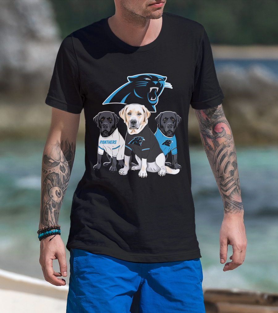 Panthers Labrador Retriever Dogs T-Shirt