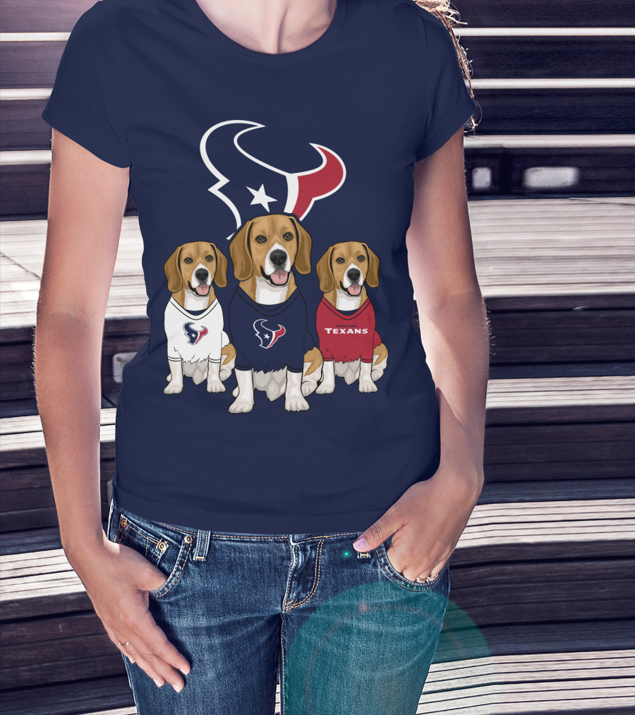 Houston Texans Beagle Trio T-Shirt