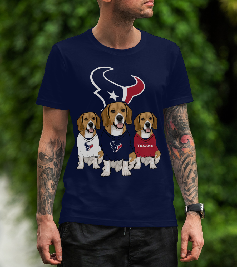 Houston Texans Beagle Trio T-Shirt