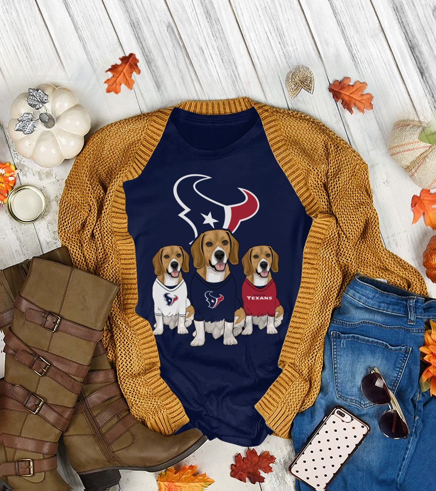 Houston Texans Beagle Trio T-Shirt
