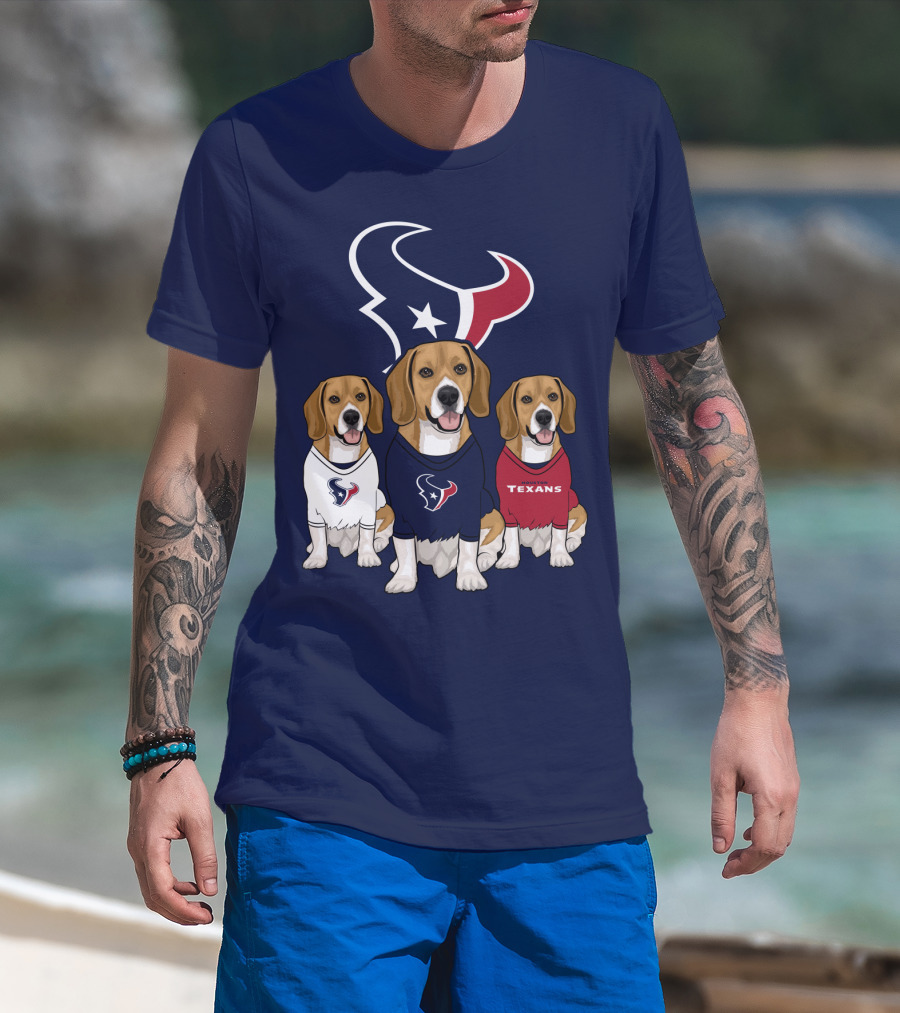 Houston Texans Beagle Trio T-Shirt