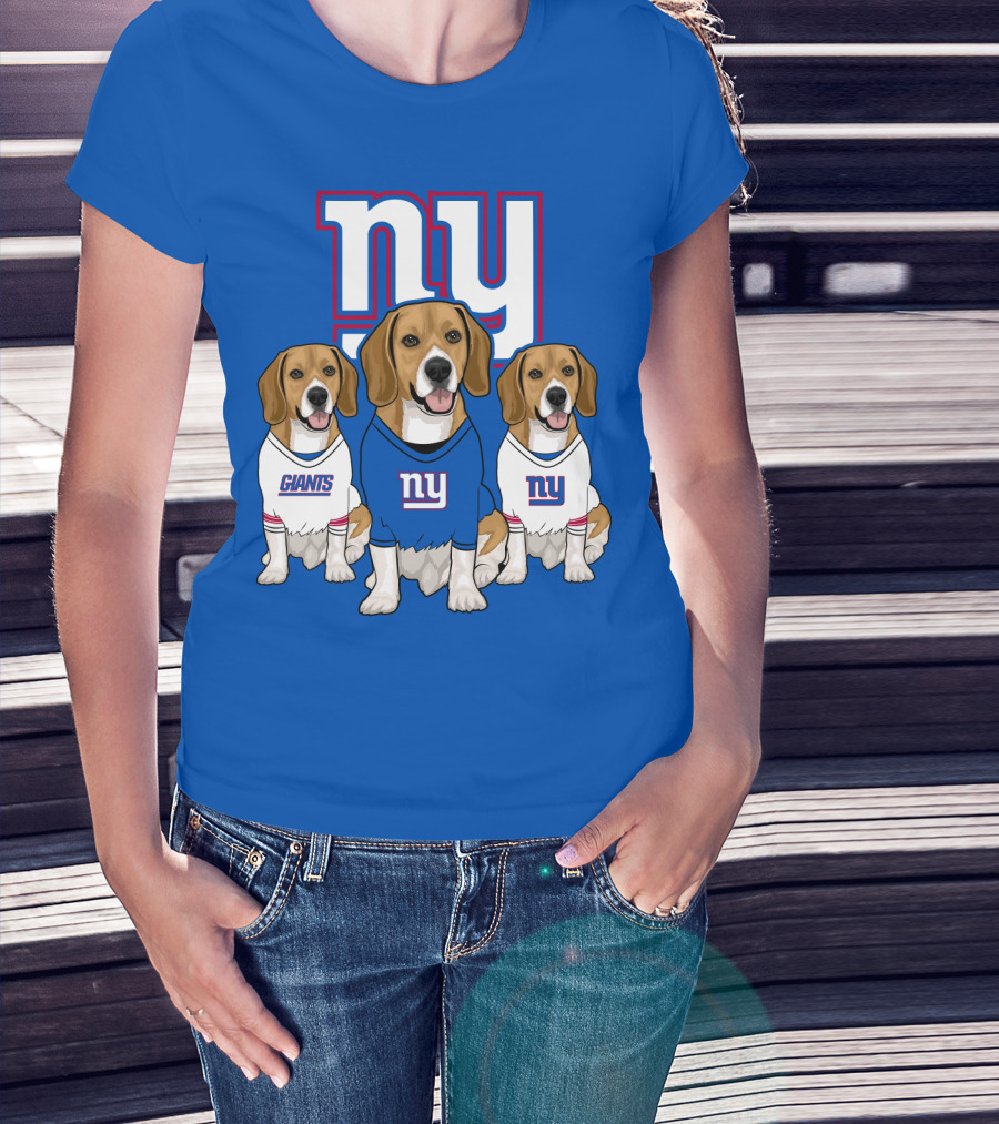 New York Giants Beagle Trio T-Shirt