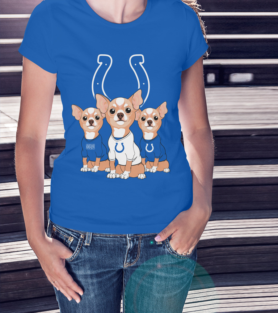 Indianapolis Colts Chihuahua Trio T-Shirt