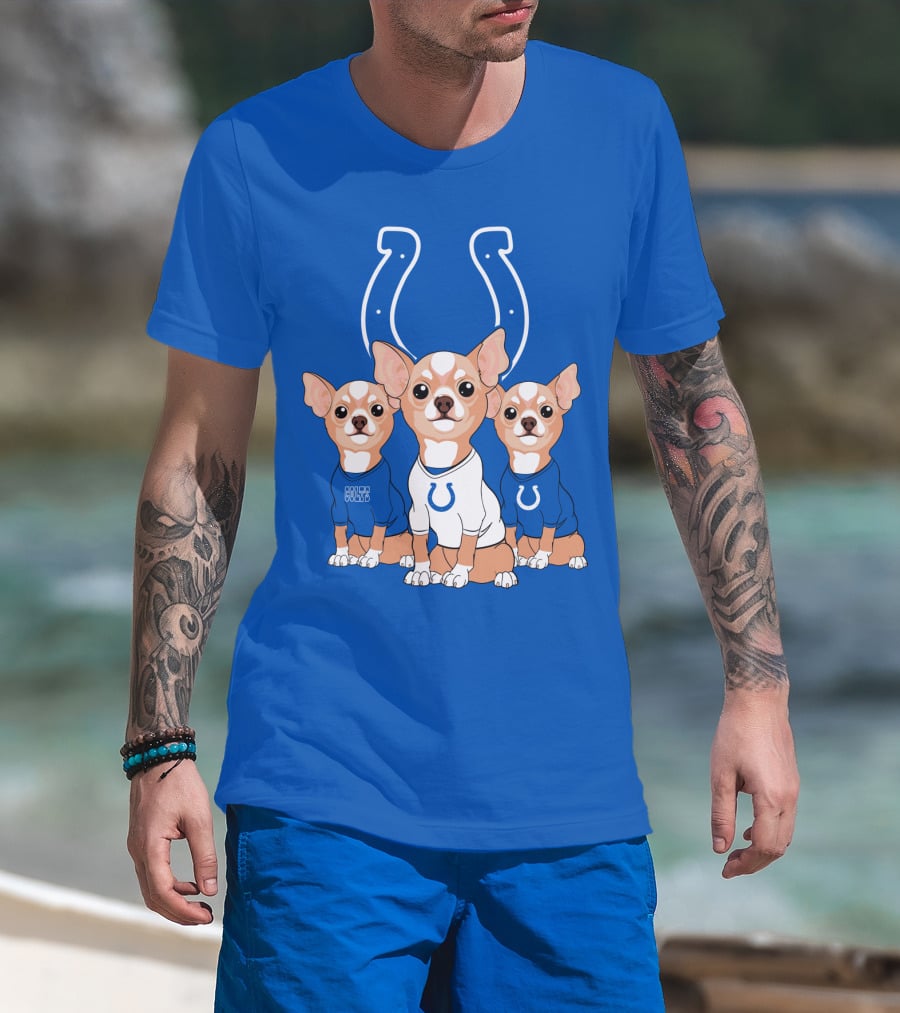 Indianapolis Colts Chihuahua Trio T-Shirt