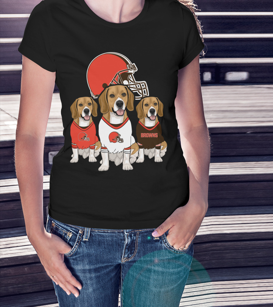 Cleveland Browns Beagles T-Shirt