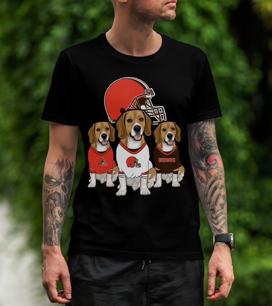 Cleveland Browns Beagles T-Shirt