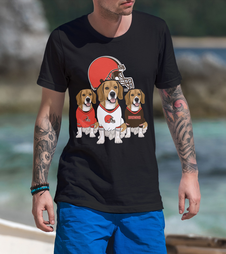 Cleveland Browns Beagles T-Shirt