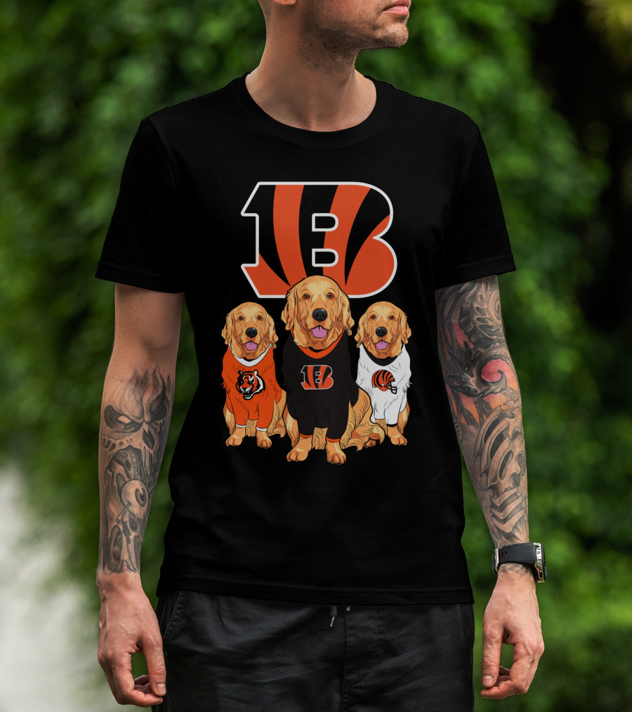 Cincinnati Bengals Beagle Dog Trio T-Shirt