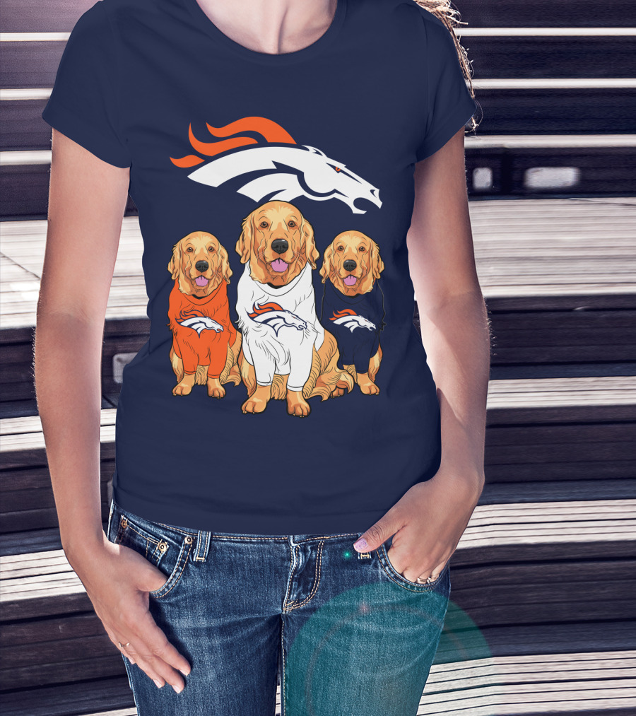 Denver Broncos Golden Retrievers T-Shirt