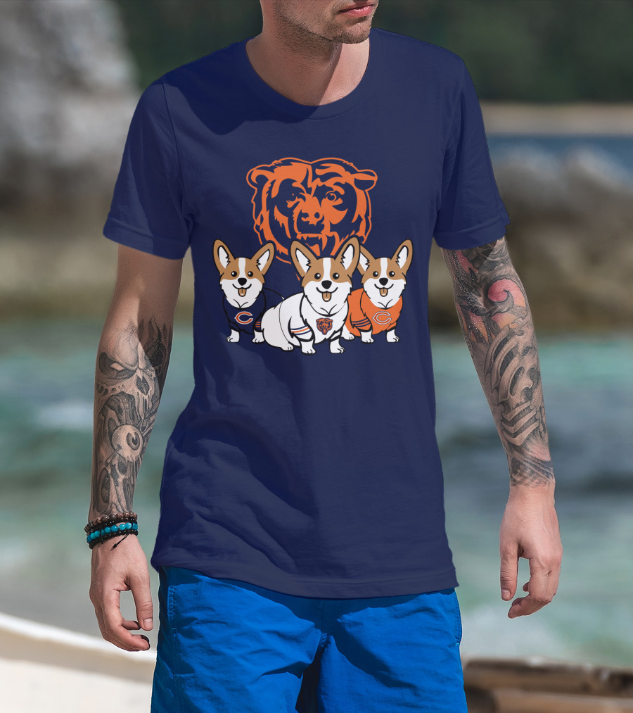 Chicago Bears Corgi T-Shirt