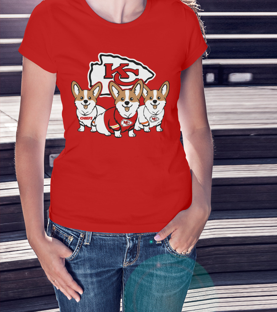 Kansas City Chiefs Corgi T-Shirt