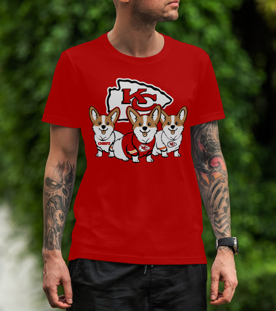 Kansas City Chiefs Corgi T-Shirt
