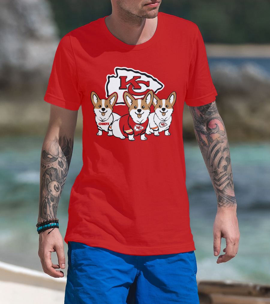 Kansas City Chiefs Corgi T-Shirt