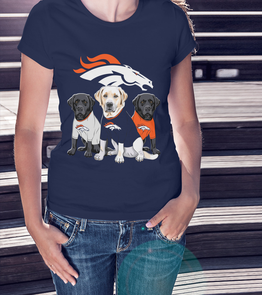 Denver Broncos Labrador Retriever T-Shirt
