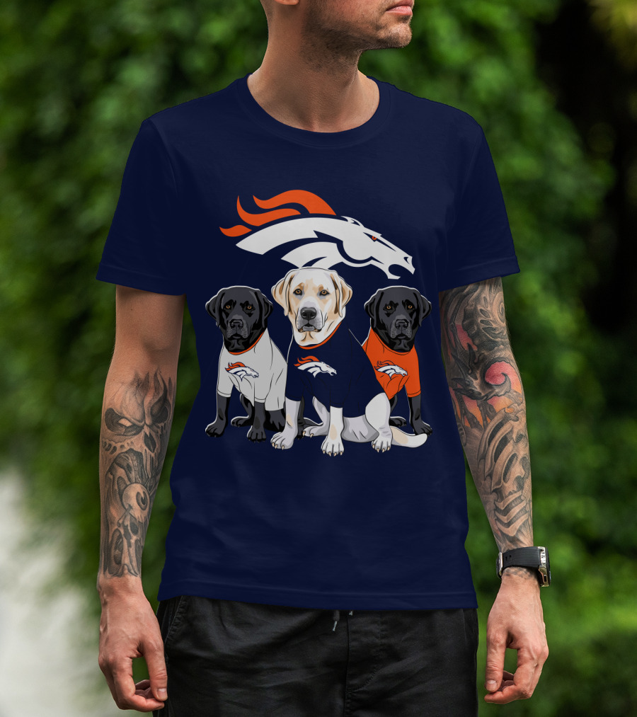 Denver Broncos Labrador Retriever T-Shirt