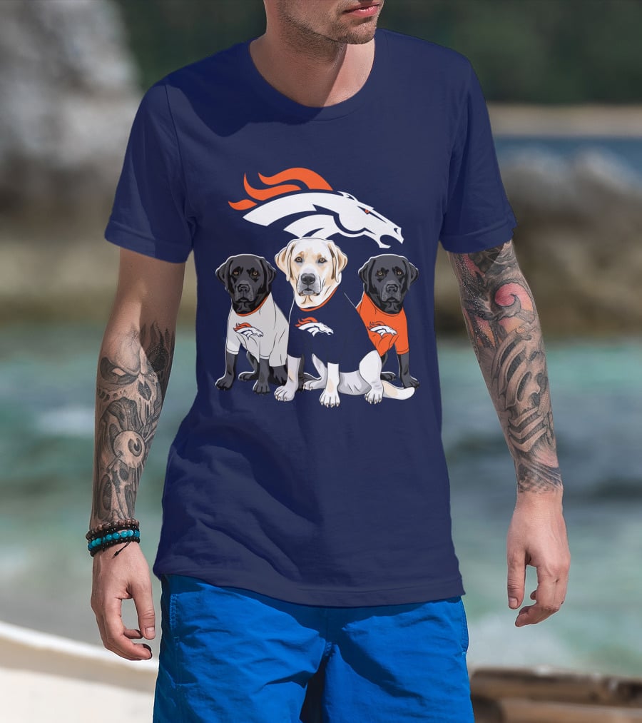 Denver Broncos Labrador Retriever T-Shirt