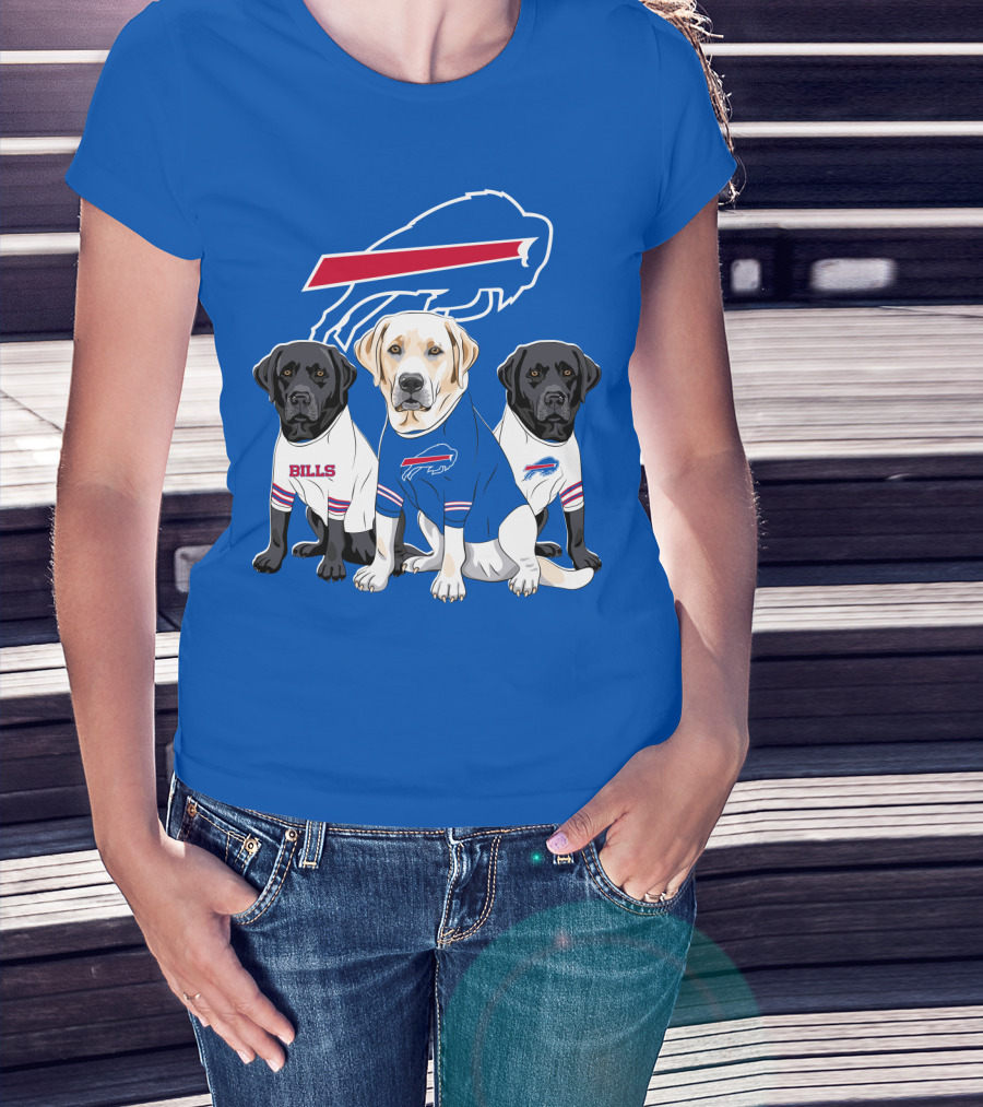 Buffalo Bills Labrador Retriever Trio T-Shirt