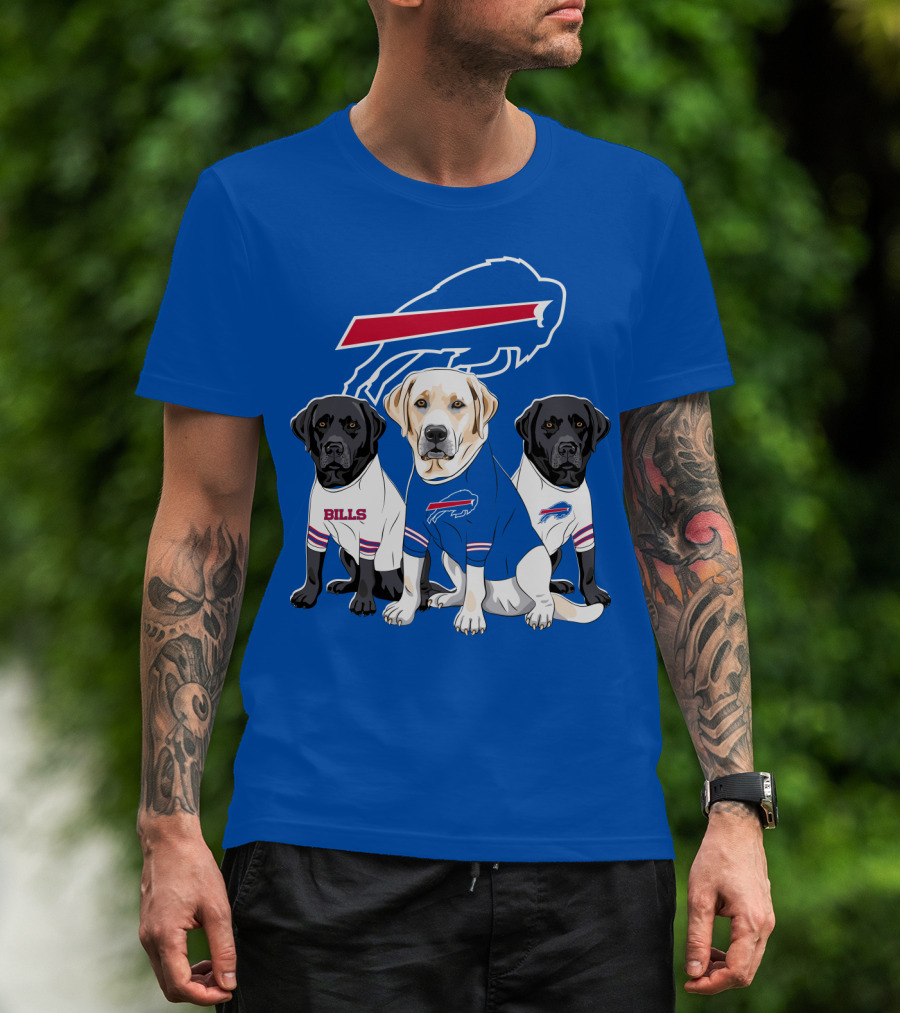Buffalo Bills Labrador Retriever Trio T-Shirt
