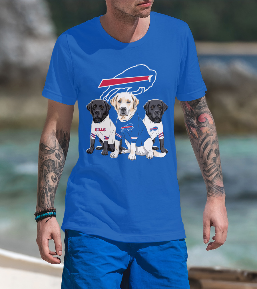 Buffalo Bills Labrador Retriever Trio T-Shirt