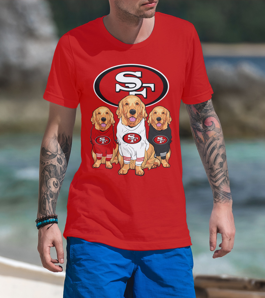 San Francisco 49ers Golden Retrievers T-Shirt