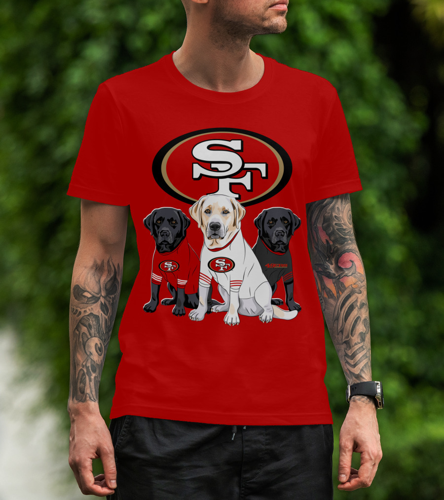 San Francisco 49ers Labrador Retriever Trio T-Shirt