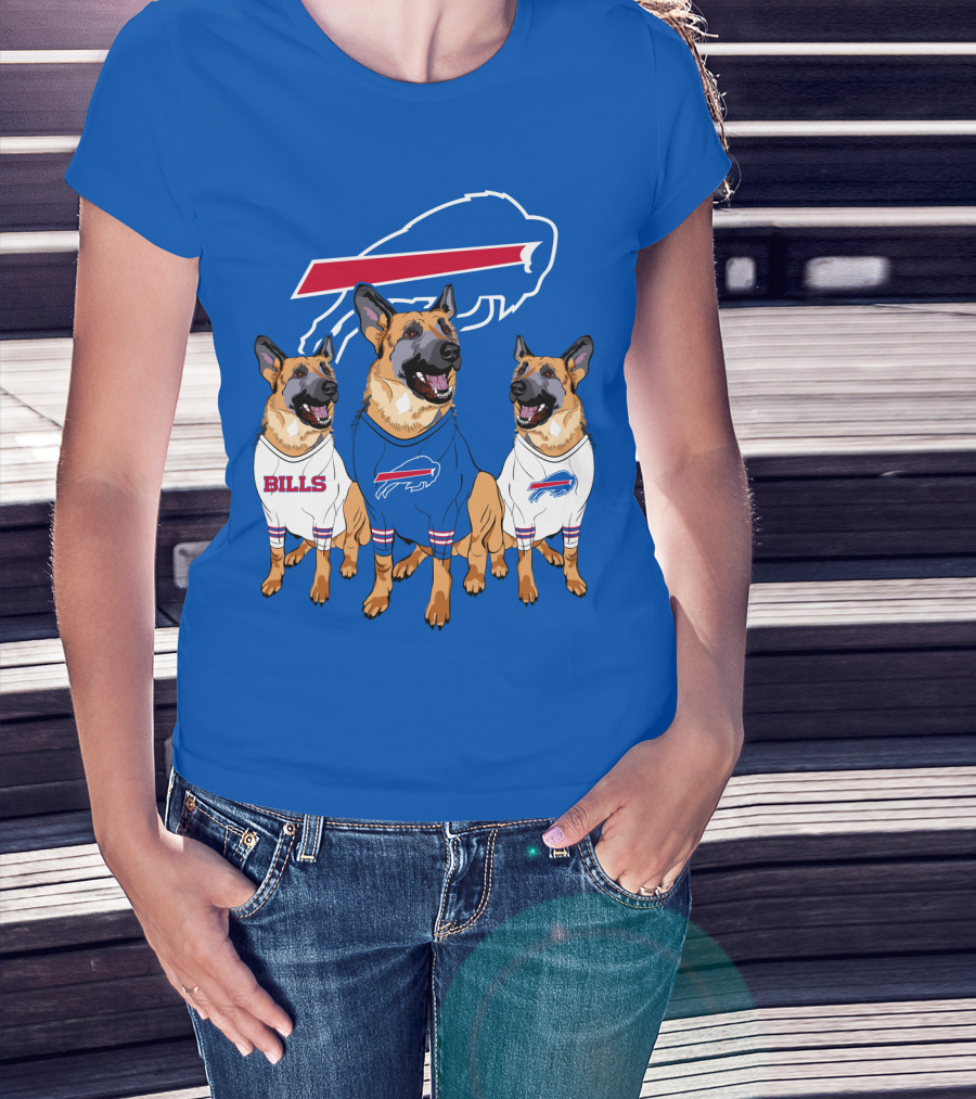 Buffalo Bills German Shepherd Trio T-Shirt