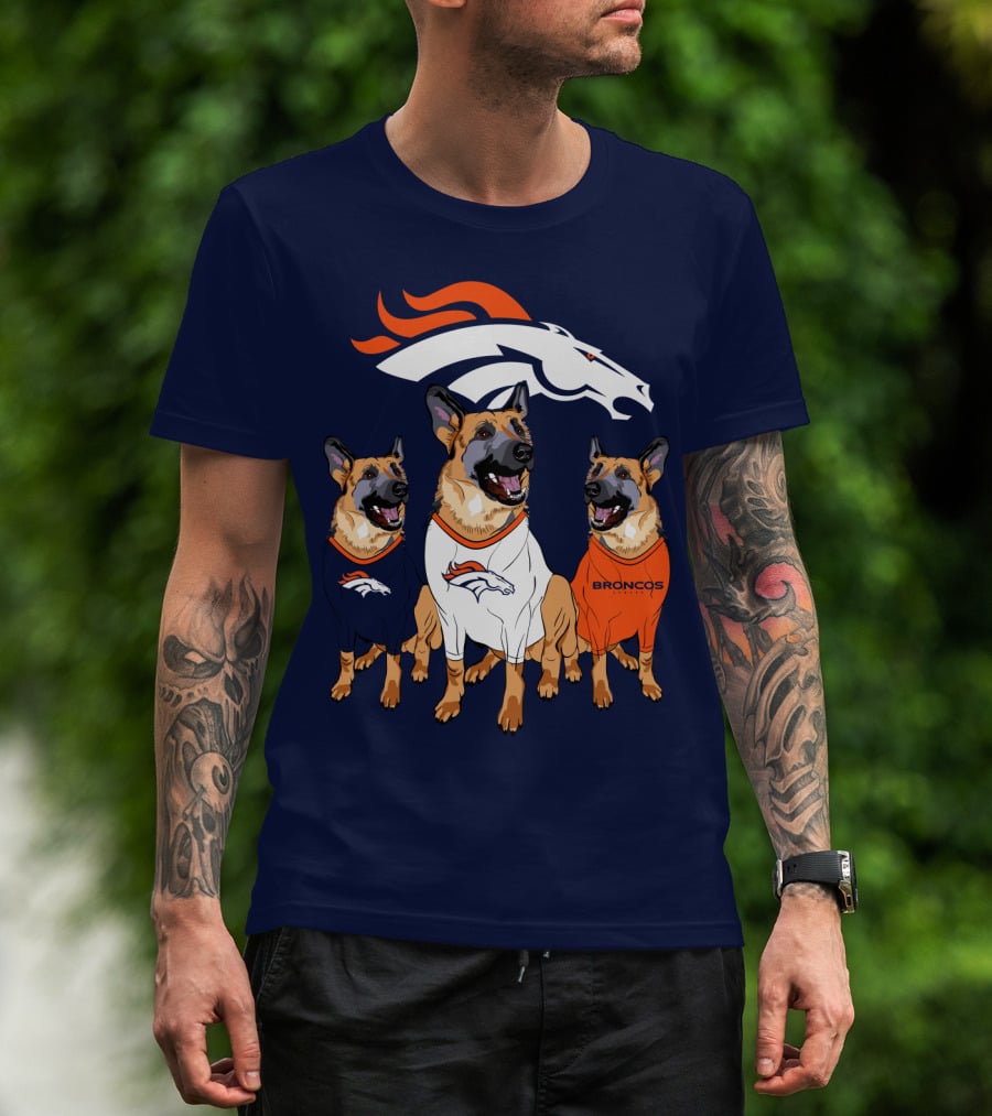 Broncos German Shepherds Trio T-Shirt