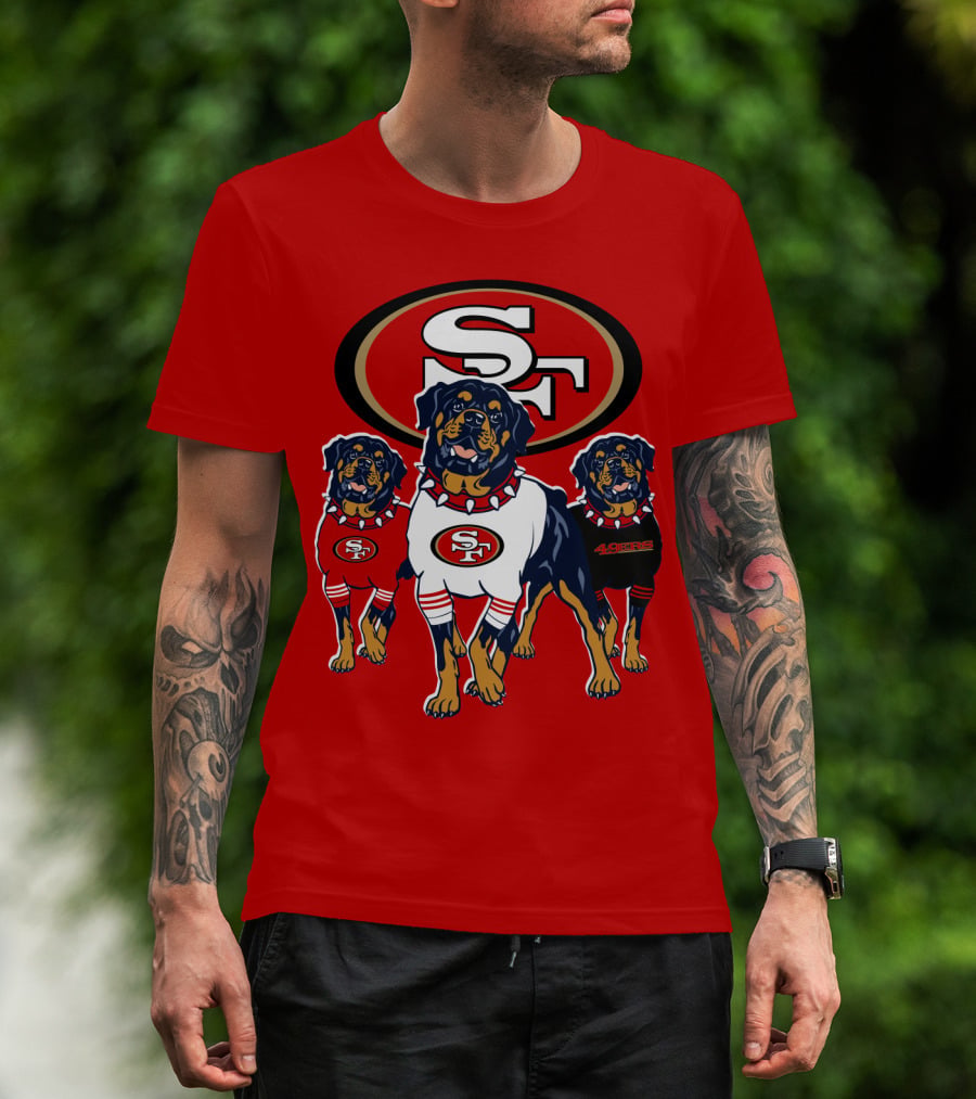 San Francisco 49ers Rottweiler Trio T-Shirt