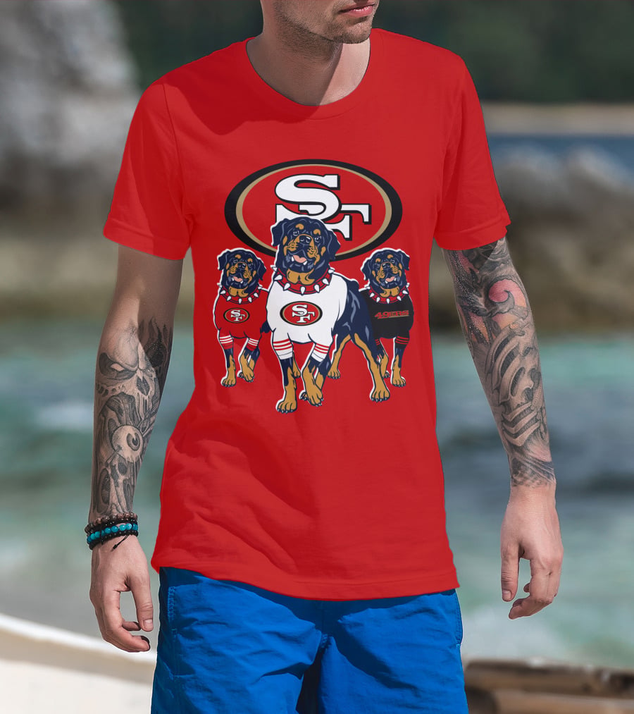 San Francisco 49ers Rottweiler Trio T-Shirt