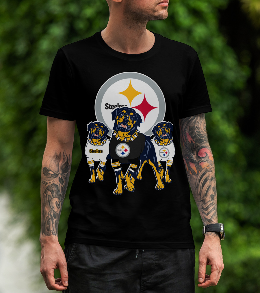 Steelers Rottweiler Trio T-Shirt